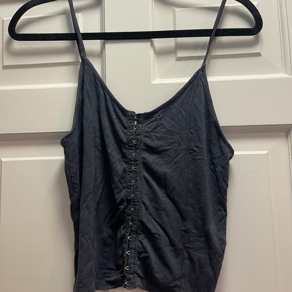 Black tank top
